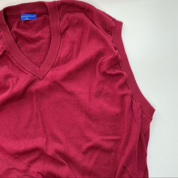 DUCK & HYDE Red Sweater Vest Size XXL - Picture 2 of 7